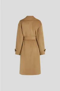 Kabát Karl Lagerfeld Soft Wool Coat Nougat