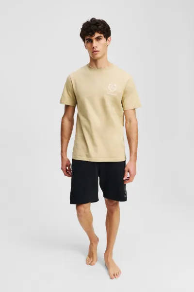 Teplákové Šortky Karl Lagerfeld Hotel Karl Crest Sweatshorts Black