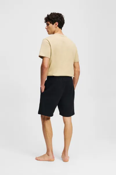 Teplákové Šortky Karl Lagerfeld Hotel Karl Crest Sweatshorts Black