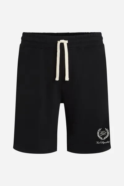 Teplákové Šortky Karl Lagerfeld Hotel Karl Crest Sweatshorts Black