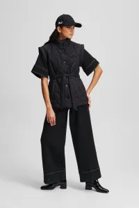 Vesta Karl Lagerfeld Lightweight Quilted Gilet Black