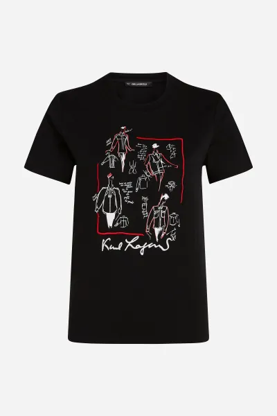 Tričko Karl Lagerfeld Karl Series T-Shirt Black