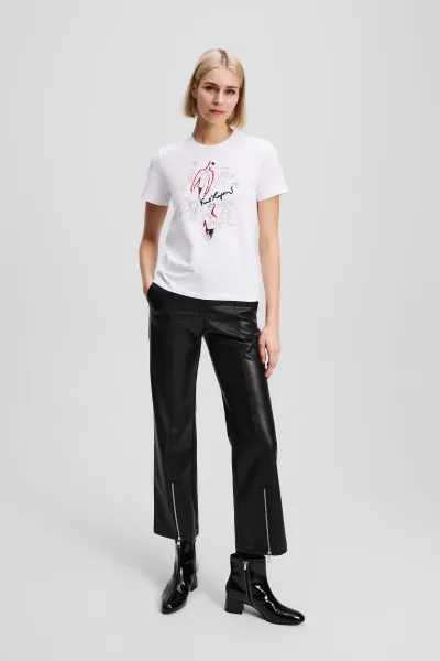 Tričko Karl Lagerfeld Karl Series T-Shirt White