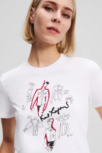 Tričko Karl Lagerfeld Karl Series T-Shirt White