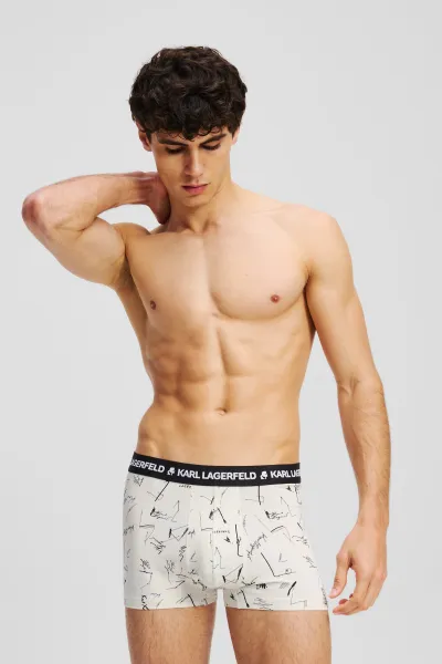 Boxerky Karl Lagerfeld 3-pak čierna farba, A3M47013