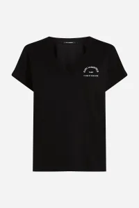 Tričko Karl Lagerfeld Rsg V-Neck T-Shirt Black