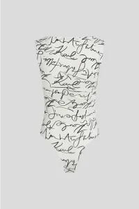 Body Karl Lagerfeld Soft Gathered Body Scribble Aop