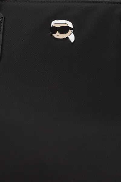 Kabelka Karl Lagerfeld Ikon Nylon E/W Tote Black