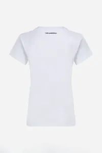 Tričko Karl Lagerfeld Rsg V-Neck T-Shirt White