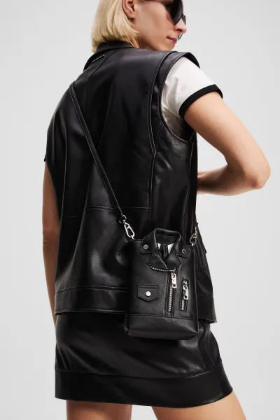 Crossbody Karl Lagerfeld Ikon Crossbody Biker Jacket Black