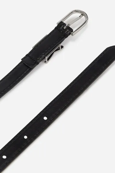 Opasok Karl Lagerfeld K/Autograph Rhn H1.5 Belt Black-Nickel