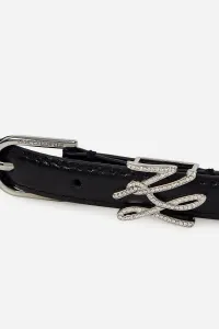 Opasok Karl Lagerfeld K/Autograph Rhn H1.5 Belt Black-Nickel