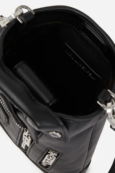 Crossbody Karl Lagerfeld Ikon Crossbody Biker Jacket Black