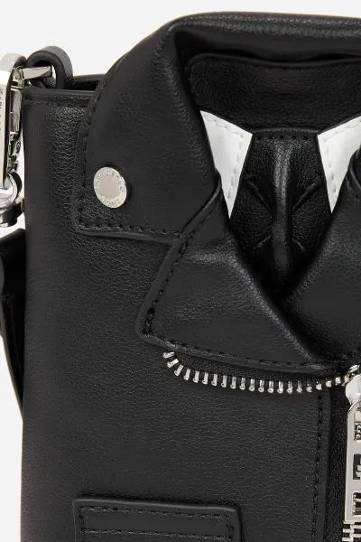 Crossbody Karl Lagerfeld Ikon Crossbody Biker Jacket Black