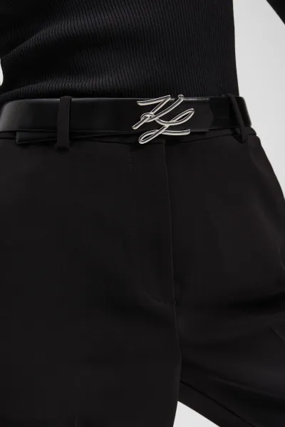Opasok Karl Lagerfeld K/Autograph Rev H3 Belt Gp Black-Nickel