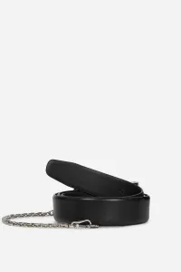 Opasok Karl Lagerfeld K/Autograph Padlock H3 Belt Black-Nickel