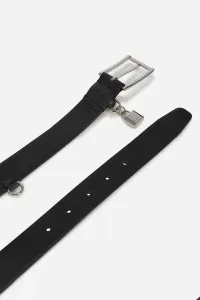 Opasok Karl Lagerfeld K/Autograph Padlock H3 Belt Black-Nickel