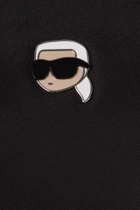 Kozmetická taška Karl Lagerfeld IKON čierna farba, A3W50014