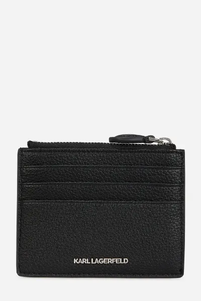 Peňaženka Karl Lagerfeld IKON dámska, čierna farba, A3W32008