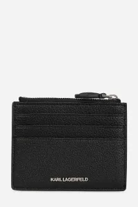 Peňaženka Karl Lagerfeld IKON dámska, čierna farba, A3W32008