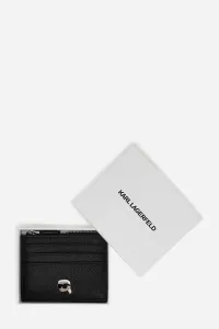 Peňaženka Karl Lagerfeld IKON dámska, čierna farba, A3W32008
