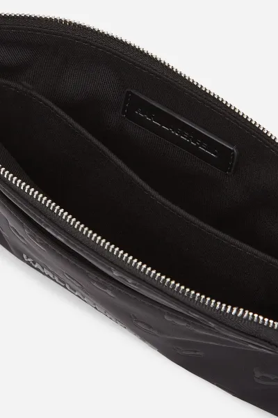 Peňaženka Karl Lagerfeld IKON dámska, čierna farba, A3W32012