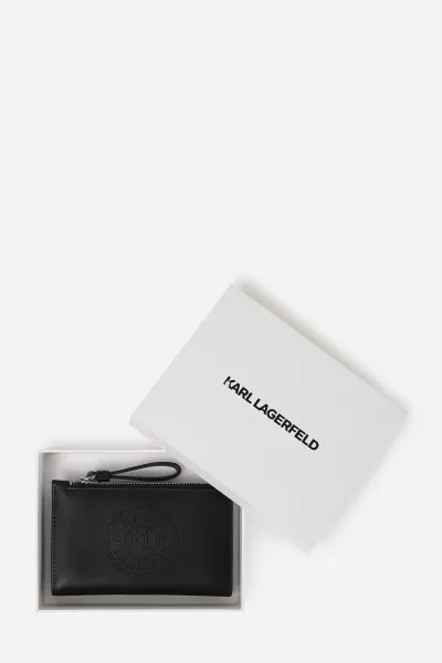 Púzdro Na Platobné Karty Karl Lagerfeld K/Circle Slim Bifold Ch Black