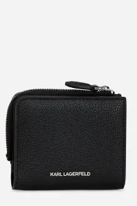 Peňaženka Karl Lagerfeld IKON dámska, čierna farba, A3W32089