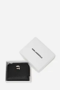Peňaženka Karl Lagerfeld IKON dámska, čierna farba, A3W32089
