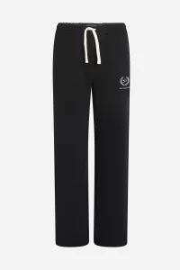 Tepláky Karl Lagerfeld Hotel Karl Crest Straight Leg Black