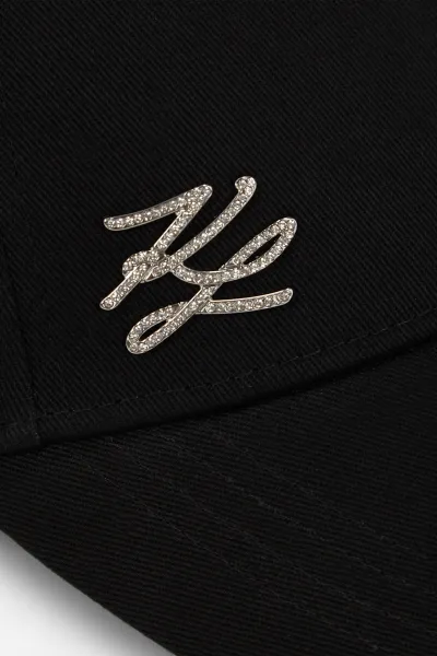 Šiltovka Karl Lagerfeld K/Autograph Pin Cap Black