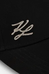Šiltovka Karl Lagerfeld K/Autograph Pin Cap Black