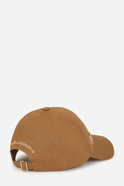 Šiltovka Karl Lagerfeld K/Autograph Pin Cap Caramel