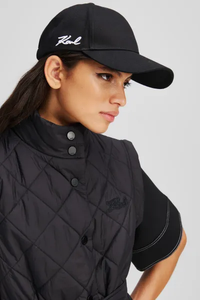 Šiltovka Karl Lagerfeld K/Signature Side Logo Cap Black