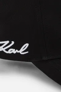 Šiltovka Karl Lagerfeld K/Signature Side Logo Cap Black