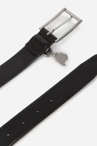 Opasok Karl Lagerfeld IKON čierna farba, A3W33069