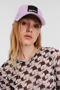 Šiltovka Karl Lagerfeld Jeans Klj Box Logo Cap Lavendula