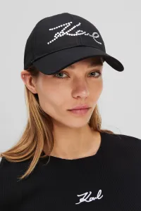 Šiltovka Karl Lagerfeld K/Signature Studs Cap Black