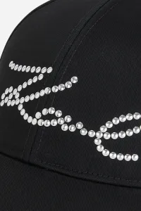 Šiltovka Karl Lagerfeld K/Signature Studs Cap Black