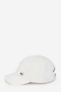 Bavlnená šiltovka Karl Lagerfeld IKON biela farba, jednofarebná, A3W33139
