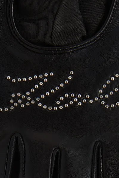 Rukavice Karl Lagerfeld K/Signature Fl Glove Black