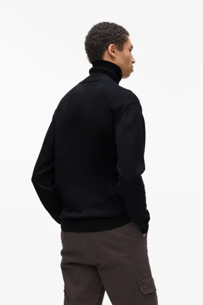 Sveter Karl Lagerfeld Jeans Klj Regular Roll-Neck Sweater Black