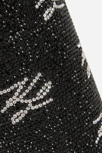 Pohár Karl Lagerfeld K/Autograph To Go Cup Glitter Black