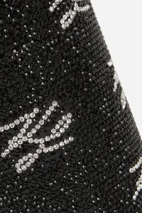 Pohár Karl Lagerfeld K/Autograph To Go Cup Glitter Black