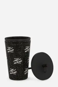 Pohár Karl Lagerfeld K/Autograph To Go Cup Glitter Black