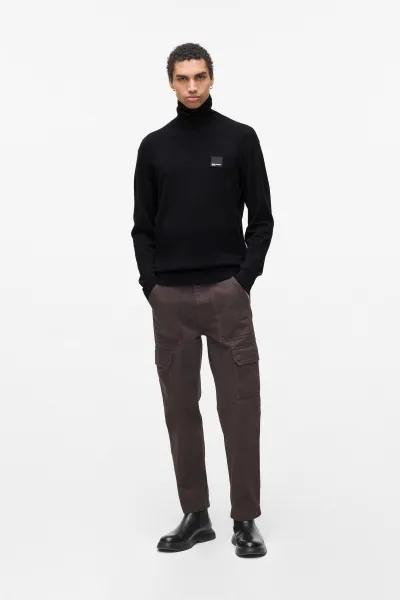 Sveter Karl Lagerfeld Jeans Klj Regular Roll-Neck Sweater Black