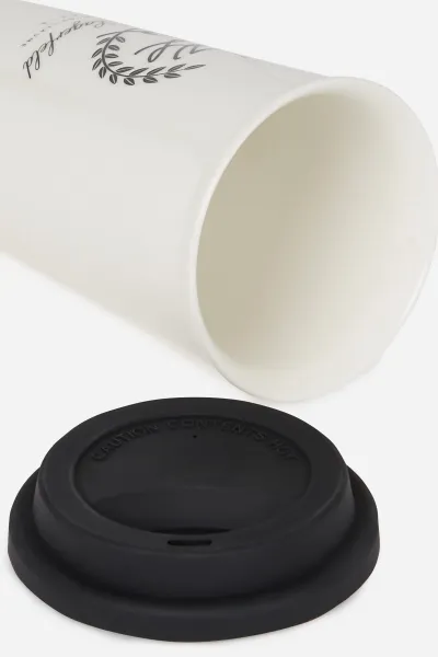 Hrnček Karl Lagerfeld Hotel Karl Ceramic Travel Mug Cannoli Cream
