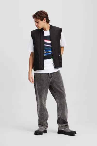 Džínsy Karl Lagerfeld Jeans Klj Relaxed Denim Washed Black