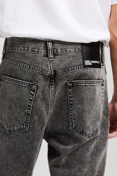 Džínsy Karl Lagerfeld Jeans Klj Relaxed Denim Washed Black