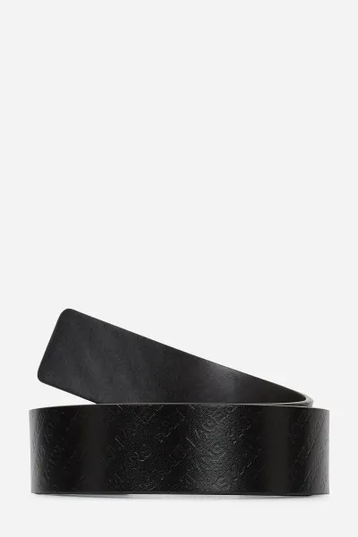 Opasok Karl Lagerfeld Jeans Klj Reversible Debossed Belt Black